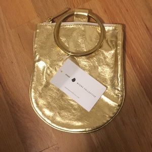 Myers collective gold clutch or wristlet